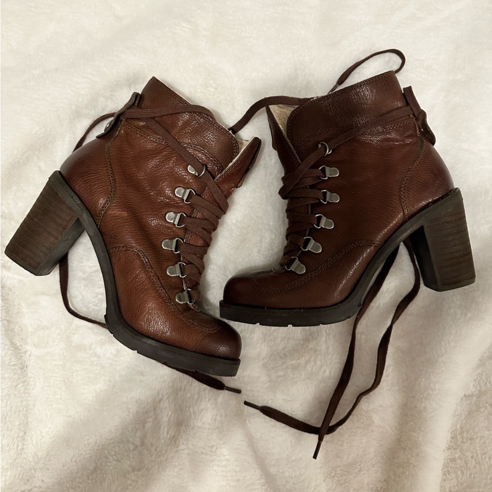 Calvin Klein Women's Brown Ankle Boots -AS IS